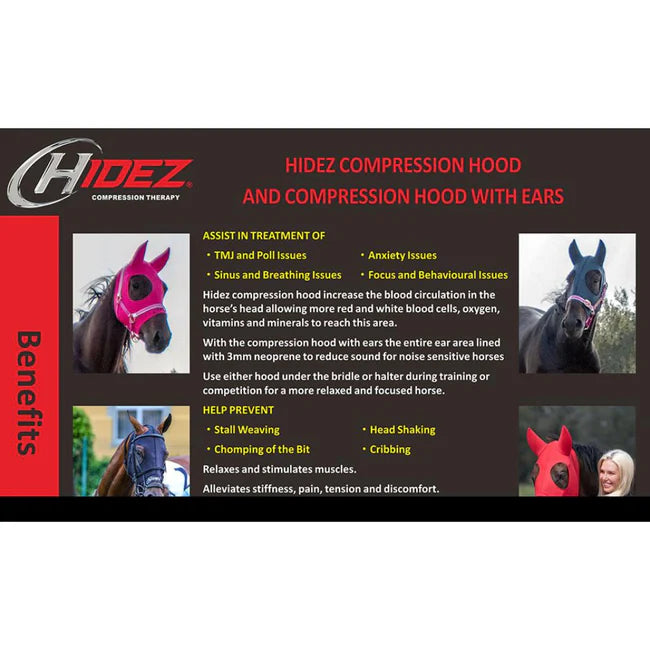 Hidez Equine Hood with Ears.