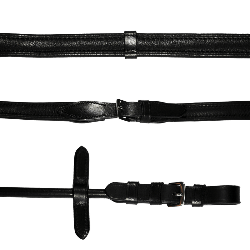 PADDED NAPPA LEATHER REINS (ROLLED)