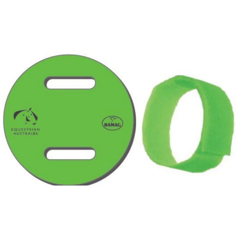 Hamag Equestrian Australia Stallion Halter Disc (Single) w/Velcro Holder
