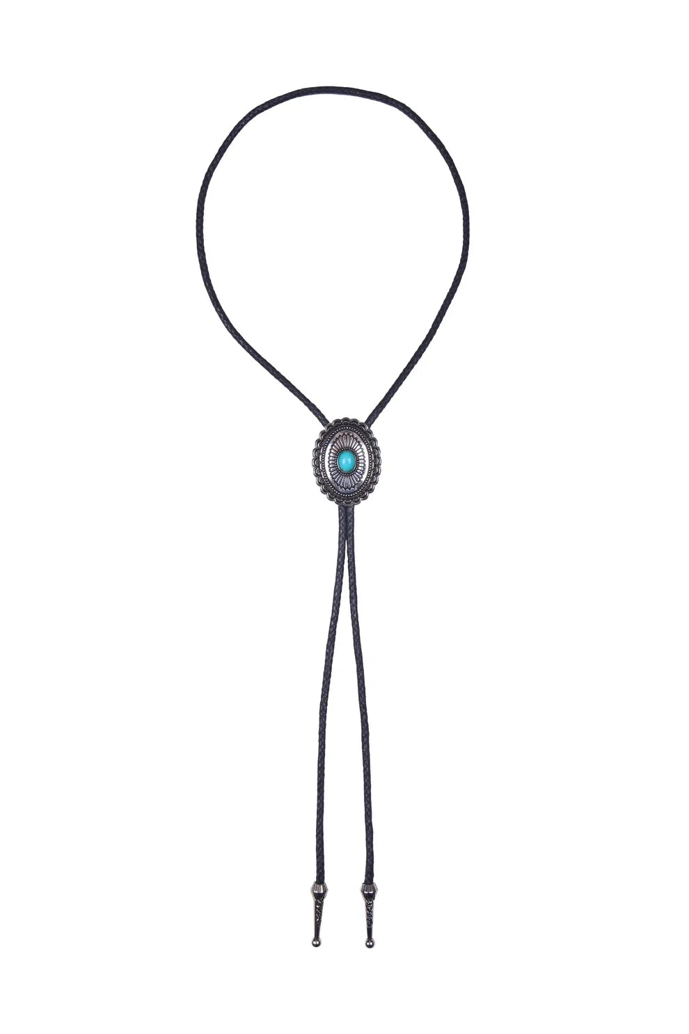 TURQUOISE STONE BOLO TIE