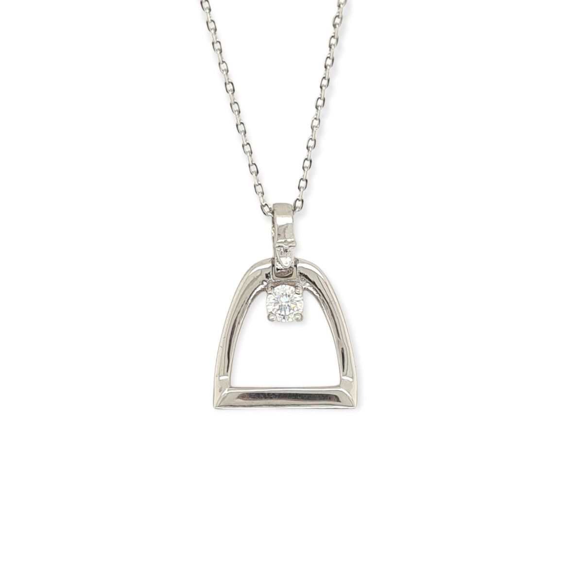 Mountain Creek Jewellery - Pendant S/S & CZ Stirrup Top C