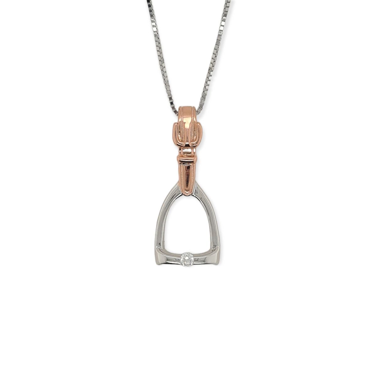 Stirrup and Leather Necklace