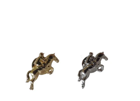 Horse Tie Tack - Jumping Horse