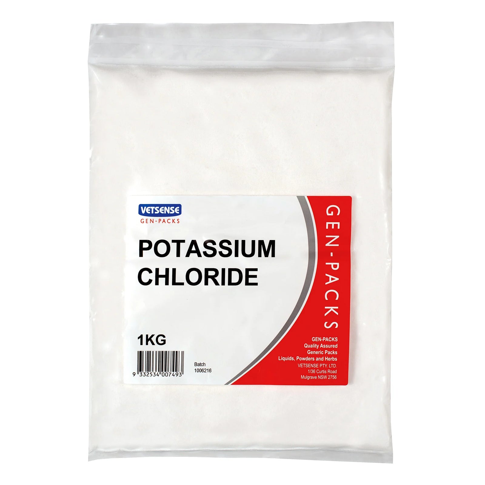 GEN-PACKS POTASSIUM CHLORIDE