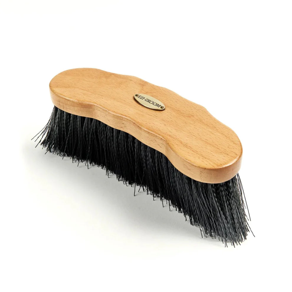Shires EZI-GROOM Premium Long Dandy Brush Wood
