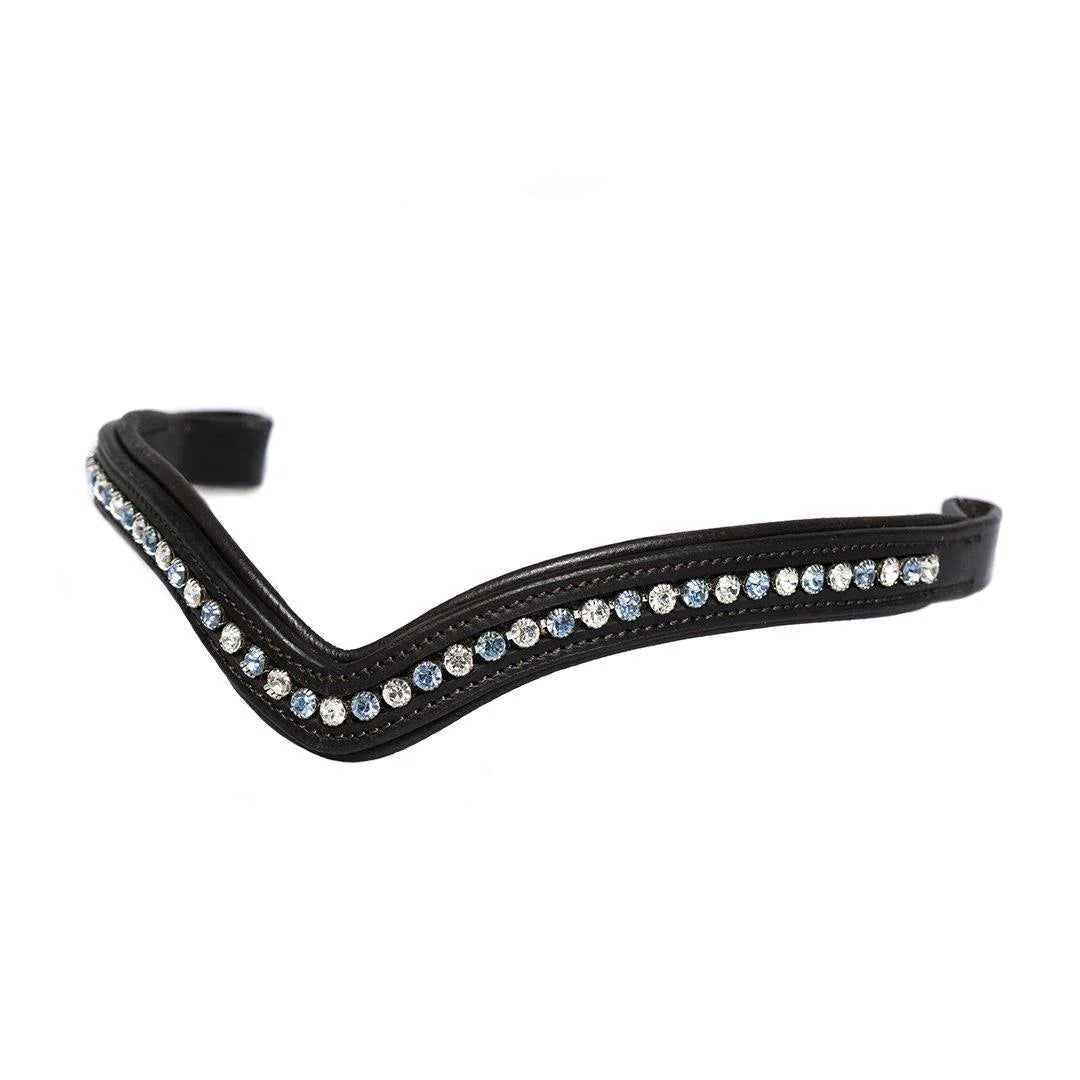 Flexible Fit - Sky Blue &amp; Clear V Mid Thin Browband.