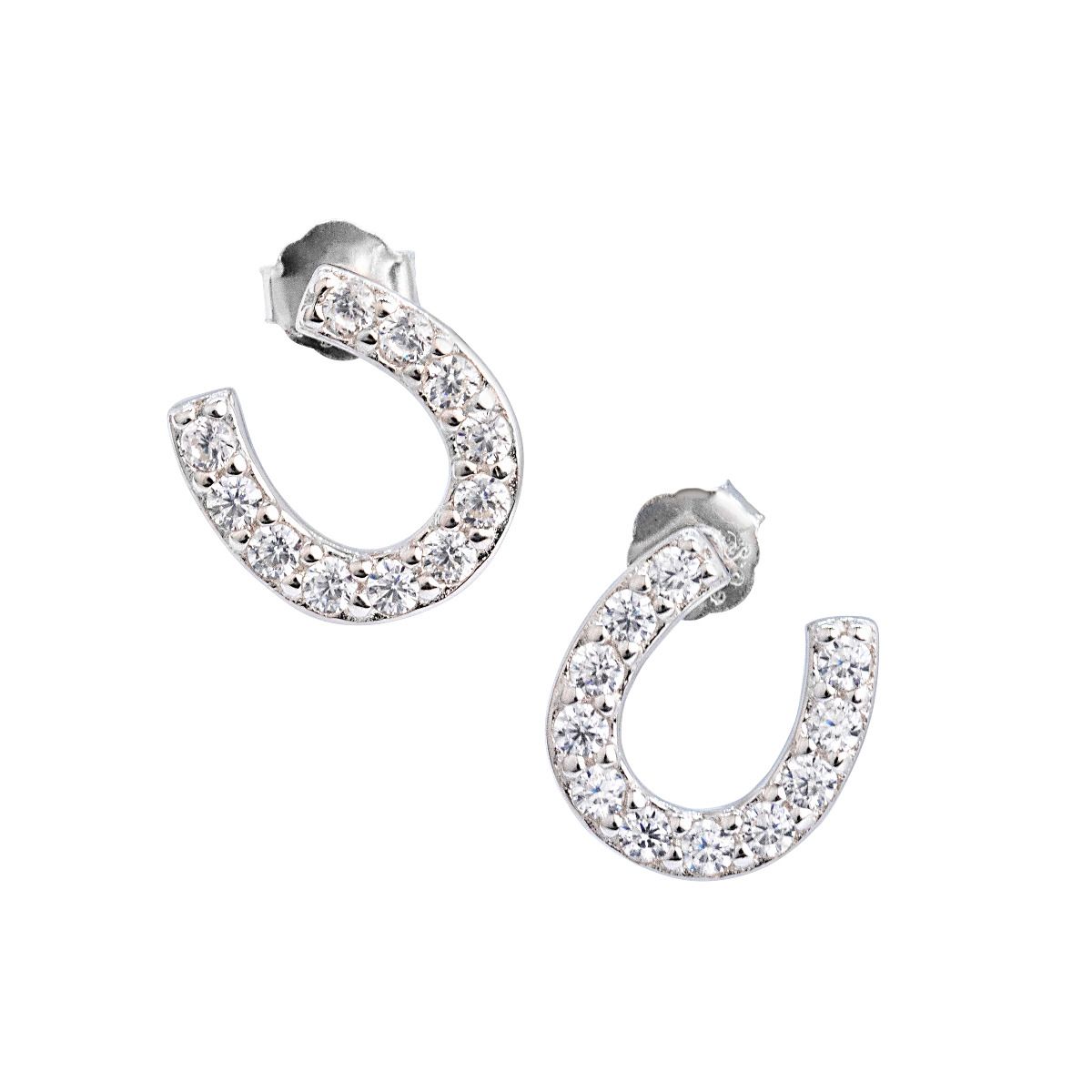 Mountain Creek Jewellery - Stud S/s & CZ Horse Shoe