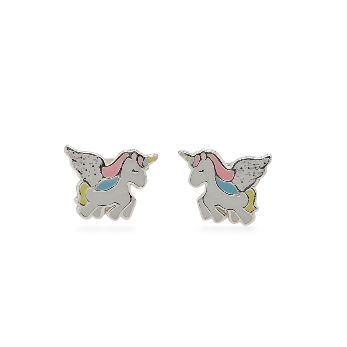 STUDS S/S &amp; ENAMEL PEGASUS