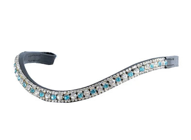 Flexible Fit Crystal Wave Browband Turquoise