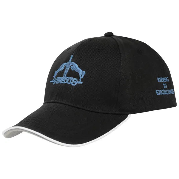 Veredus Cap Black with Light Blue