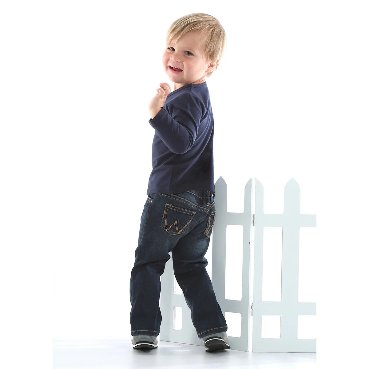 Wrangler All Around Baby/Toddler Western Jean - Dark Blue