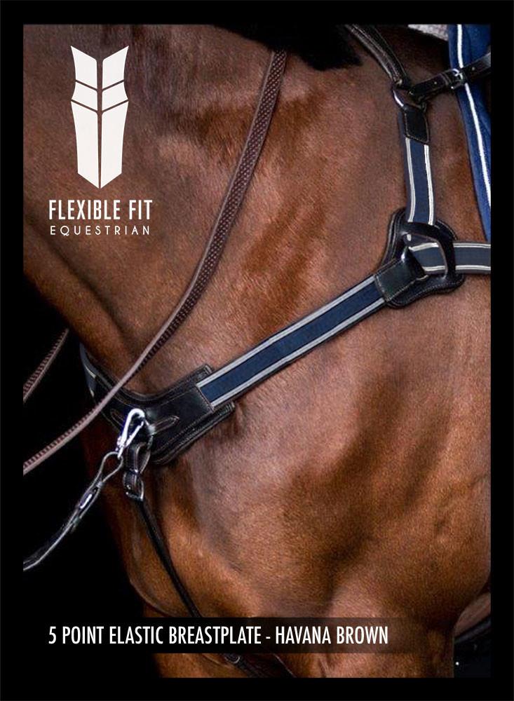 Flexible Fit - 5 point Elastic Breastplate.