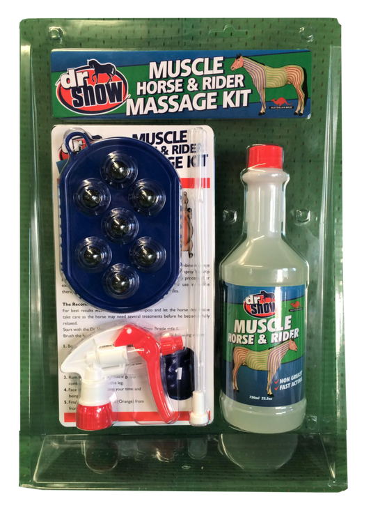 DR SHOW MUSCLE HORSE AND RIDER MASSAGE KIT