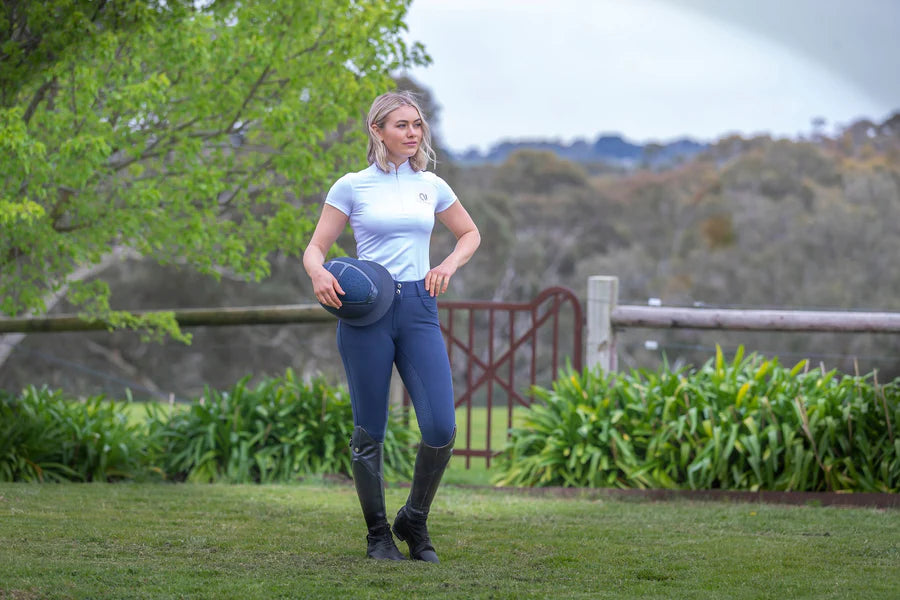 QJ Riding Wear Elle Competition Shirt Short Sleeve
