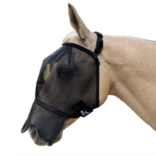 Wild Horse Flyveil with Mesh Nose