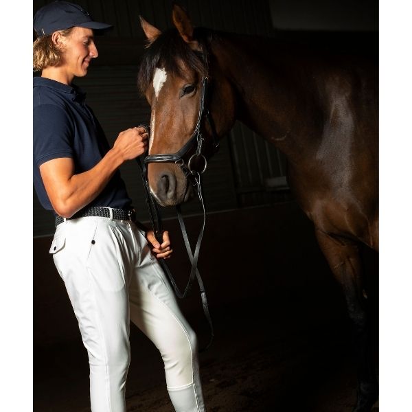 QJ Ridingwear Mens Silicone Knee Breech