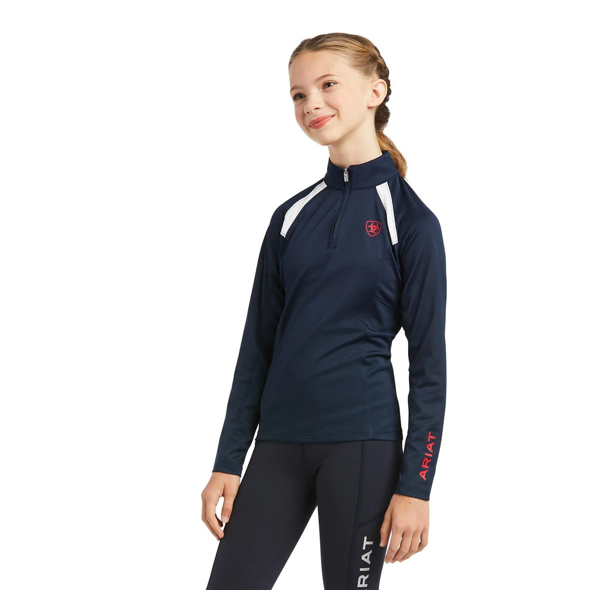 Ariat Kids Sunstopper 2.0 Team 1/4 Zip Baselayer