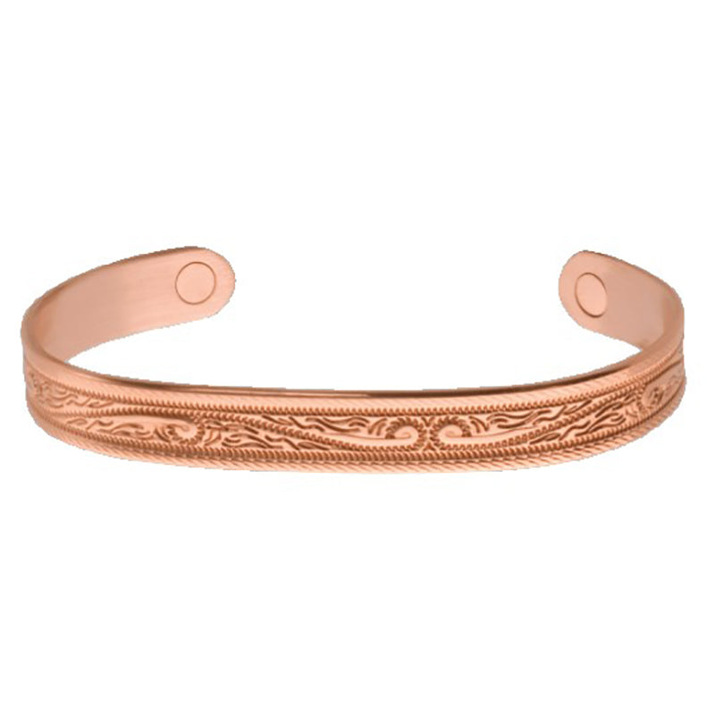 Sabona western scroll copper magnetic wrist band L