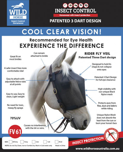 Wild Horse Fly Veil Rider