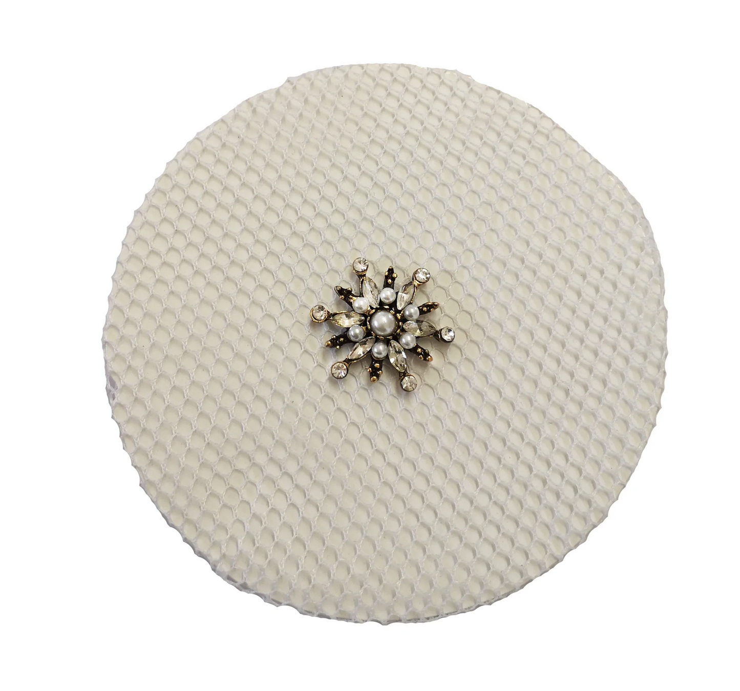 Hamag Hair Bun Net with Diamanté Floret