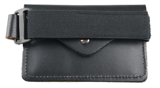 Leather Equestrian Medical Armband Black