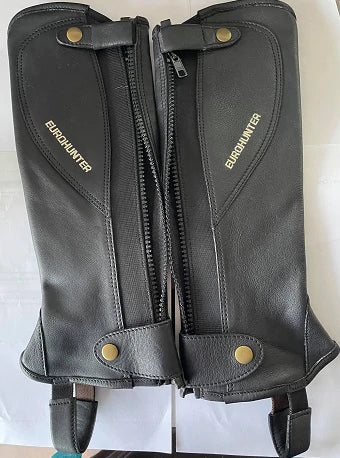 EUROHUNTER LEATHER CHAPETTES WITH ZIPPER