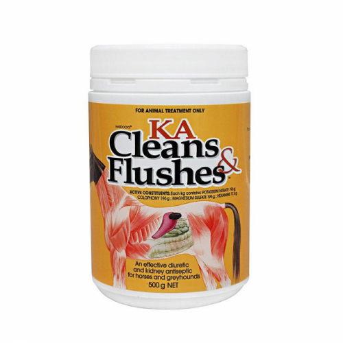 KA CLEANS AND FLUSHES