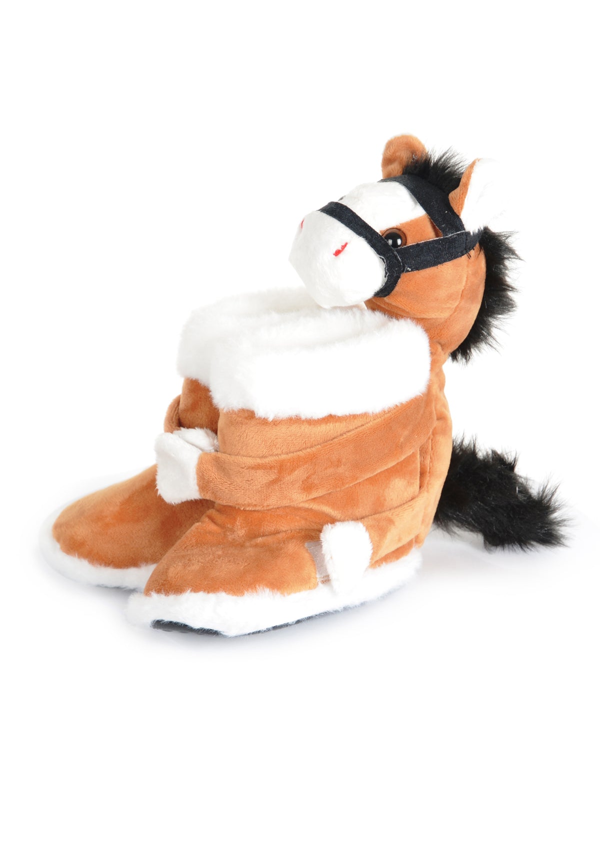 KIDS UNISEX FUR BOOT PONY SLIPPERS